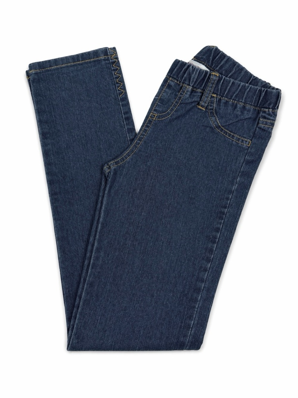 American Girl Jeans Girls Size 8 Stretch Denim Pull On Skinny Dark Wash